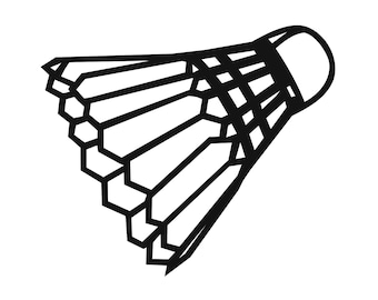 Shuttlecock SVG: Badminton Clipart, Laser Cut File (Digital Download)