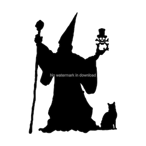 Wizard, Svg Dxf Png, Wizard, Clipart Image, Wizard, Files For Silhouette, Wizard, Image, Wizard, Vector Files, Wizard, Dxf Clipart
