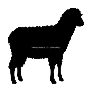 Sheep SVG Cut File: T-Shirt Design, Scrapbooking (Digital Download)