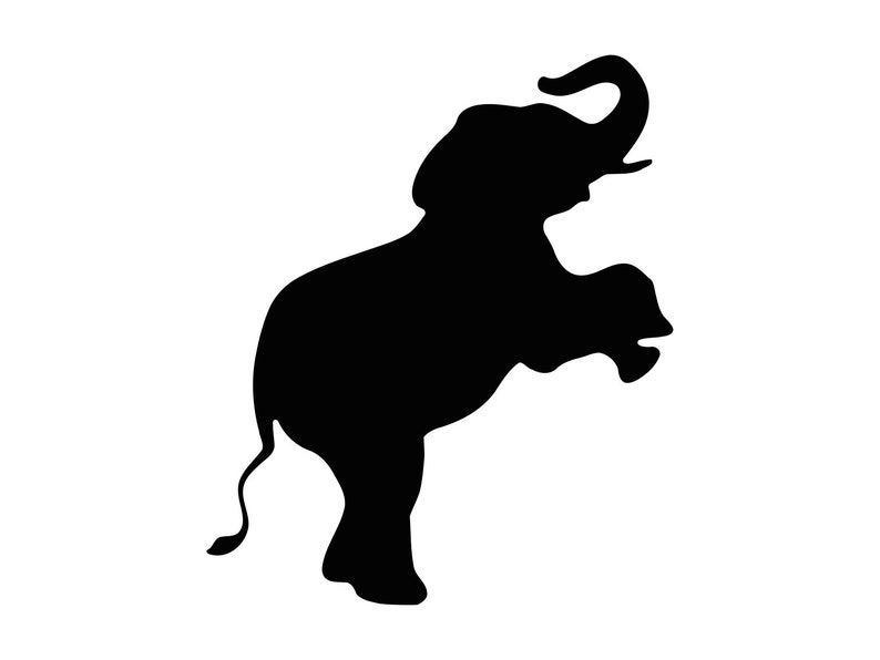Elephant Svg Elephant Clipart Elephant Silhouette Circus - Etsy