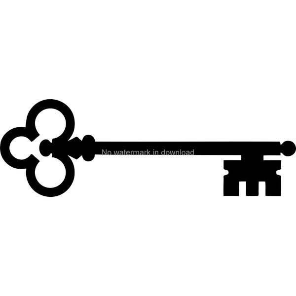 Skeleton Key Svg, Skeleton Key Clipart, Skeleton Key Cutting File, Skeleton Key Digital Download, Skeleton Key Clip Art Svg Dxf Png