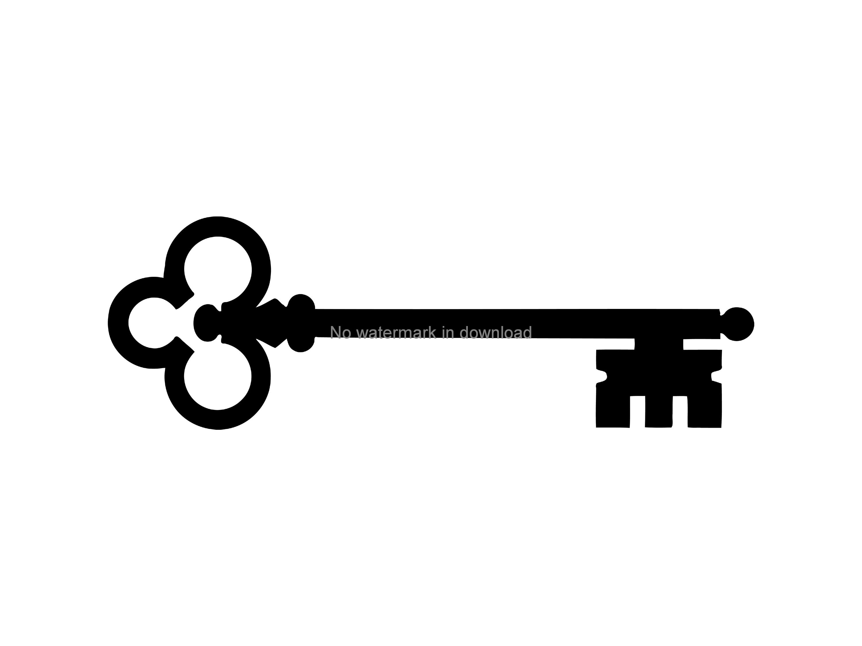 vintage skeleton key clipart