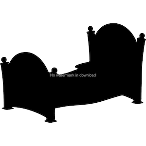 Bed Clip Art Svg, Bed Clipart Image, Bed Files For Silhouette, Bed Clip Art, Bed Clipart Svg, Bed Svg Files