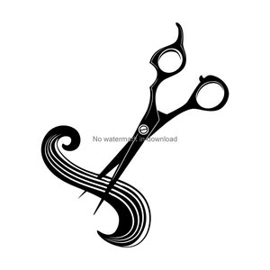 Scissors Svg Barber Scissors Svg Digital Download for Cricut and Silhouette  includes svg, dxf, eps, pdf, png file formats