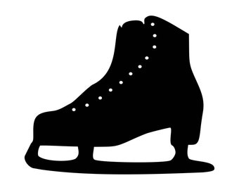 Ice Skating Svg, Skating Vector, Figure Skating Svg, Ice Skating Clip Art Svg File, Silhouette Dxf Cut File Png Jpg