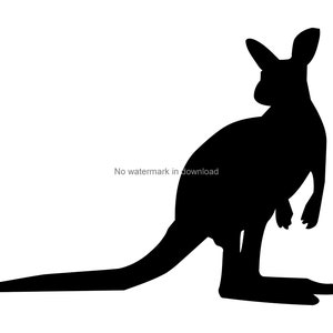 Kangaroo Svg Image, Kangaroo Vinyl Cut File, Kangaroo Svg Png Dxf, Kangaroo Image File, Kangaroo Silhouette Files, Kangaroo Svg Dxf Png