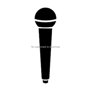 Microphone Svg, Mic Printable Images, Music Svg Png Dxf, Mic Iron On Svg, Mic Dxf Cut File, Mic Files For Cutting, Microphone Png Clipart