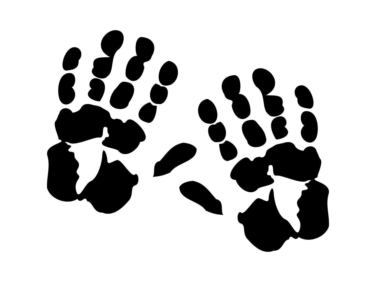 Download Hand Print Svg Painted Hand Print Svg Handprint Silhouette Etsy