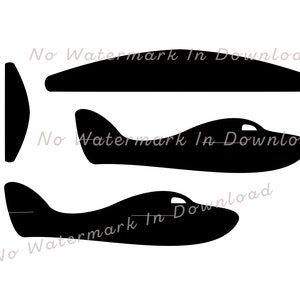 Image de motif d’avion d’avion en papier, motif de découpe de silhouette d’avion en papier, impression et découpe d’avion en papier, fichiers d’avion en papier pour la découpe