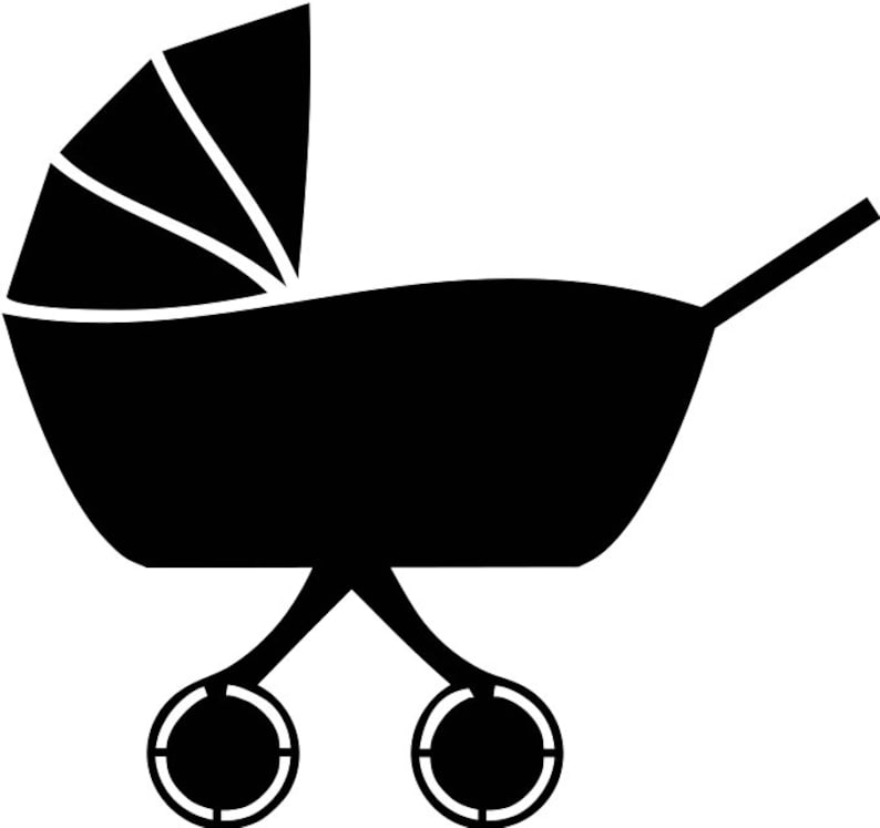 Download Stroller Svg Baby Carriage Svg Stroller Silhouette Cutting ...