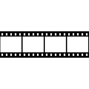 Film Strip Svg: Movie Clipart, Laser Engraving File (Digital Download)
