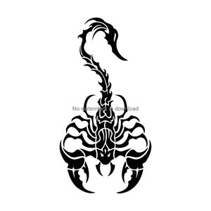 Tribal Scorpion SVG Cut Files: Stencil Design (Digital Download)