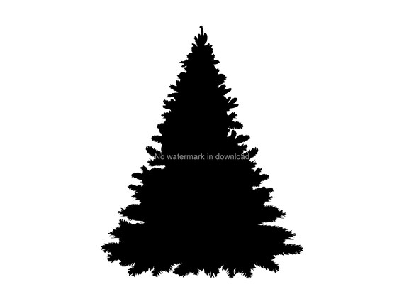 Download Free Fir Tree Clip Art Svg Fir Tree Cutting Cut Files Fir Tree Etsy SVG Cut Files