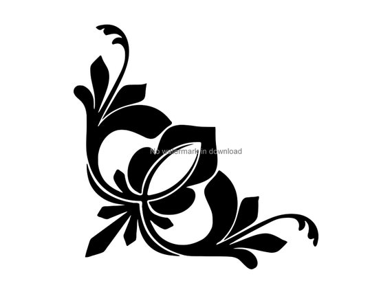 Download Corner Design Svg Cutting Clipart Corner Design Svg Bundle Etsy