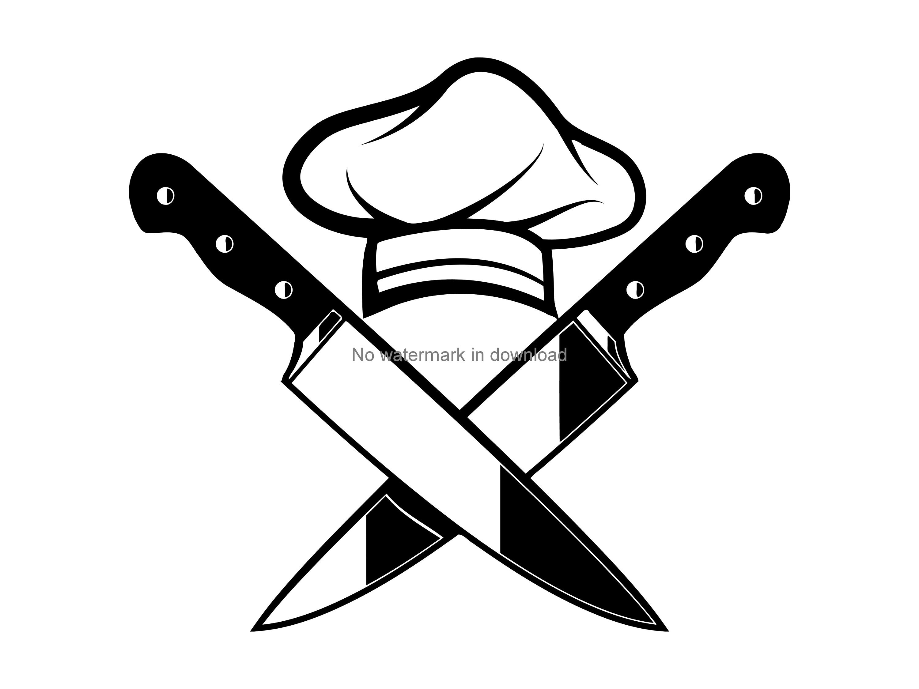 Chef Hat and Knife Cutting Svg, Chef Hat and Knife Cutting File, Chef Hat  and Knife Clipart, Chef Hat and Knife Svg Design -  Canada