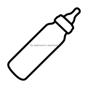 Baby Bottle Vinyl Cut File, Baby Bottle Cutting Image, Baby Bottle Cutting File, Baby Bottle Svg Dxf Png Eps