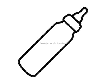 Baby Bottle Vinyl Cut File, Baby Bottle Cutting Image, Baby Bottle Cutting File, Baby Bottle Svg Dxf Png Eps