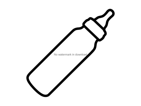 Download Baby Bottle Vinyl Cut File Baby Bottle Cutting Image Baby Etsy