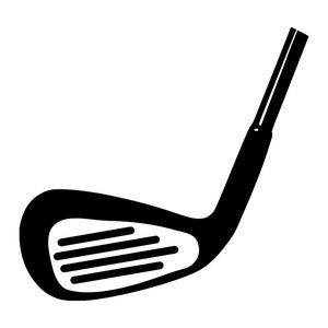 Golf Club SVG Silhouette: Clipart Cutting File (Digital Download)