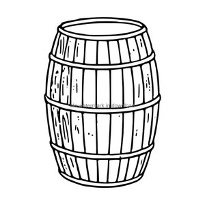 Barrel SVG DXF PNG: Cutting & Engraving File (Digital Download)