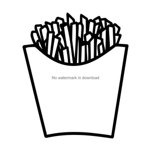French Fries SVG Cut Files: T-Shirt Design (Digital Download)