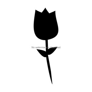 Tulip SVG Cut Files: Floral Clipart (Digital Download)