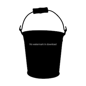 Bucket Silhouette Cut File, Bucket Svg File, Bucket Vector Image, Bucket Digital Clip Art, Bucket Cutting Svg, Bucket Svg Clipart