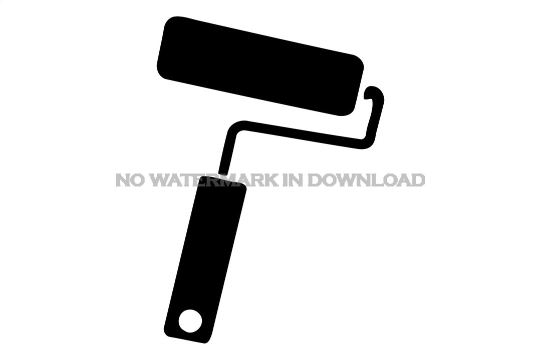 Paint Rollers Clipart Image Digital Download, Paint Roller Clip Art