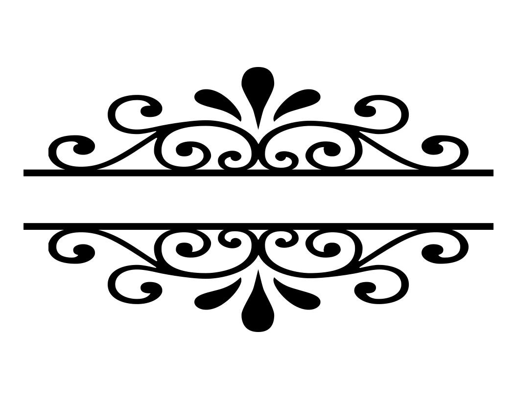 Download Scroll Border Flourish SVG Cutting File Decorative Word ...