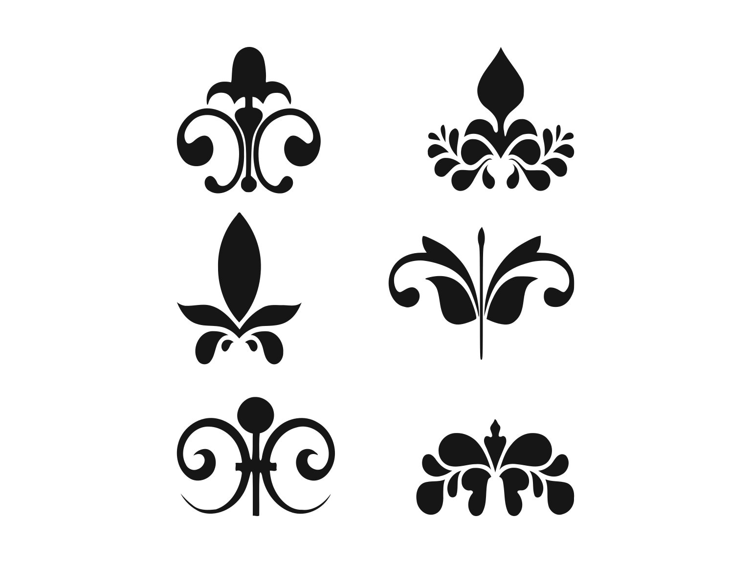 Download Floral Flourish Svg Flourish Swirl Svg Floral Template Etsy