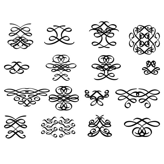 Vector De Florituras De Boda
