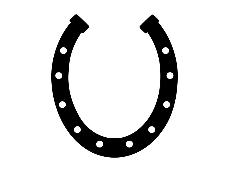 Herradura de corte Clipart Herradura Svg Horseshoe Dxf File Etsy