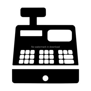 Cash Register Svg Cutting Cut File, Cash Till Cut File, Cash Register Image Svg, Cash Register Printable Clipart, Till Digital Clip Art