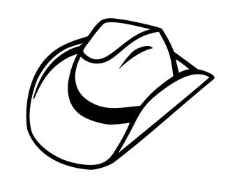 Download Cowboy hat svg | Etsy