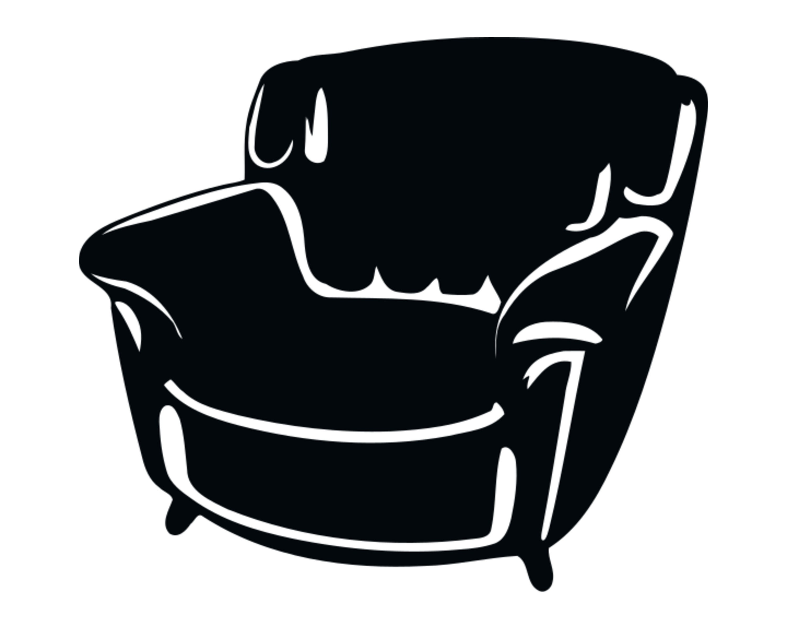 Big Comfy Chair Svg Vector Clipart Png File Livingroom Chair Etsy UK