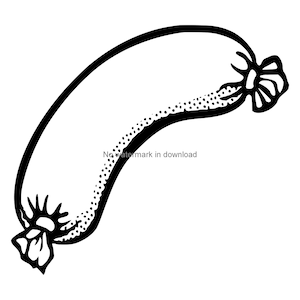 Wurst Svg Dxf Png, Wurst Dxf Clipart, Wurst Plotterdatei, Wurst Svg Datei, druckbare Bilder, Wurst Clipart