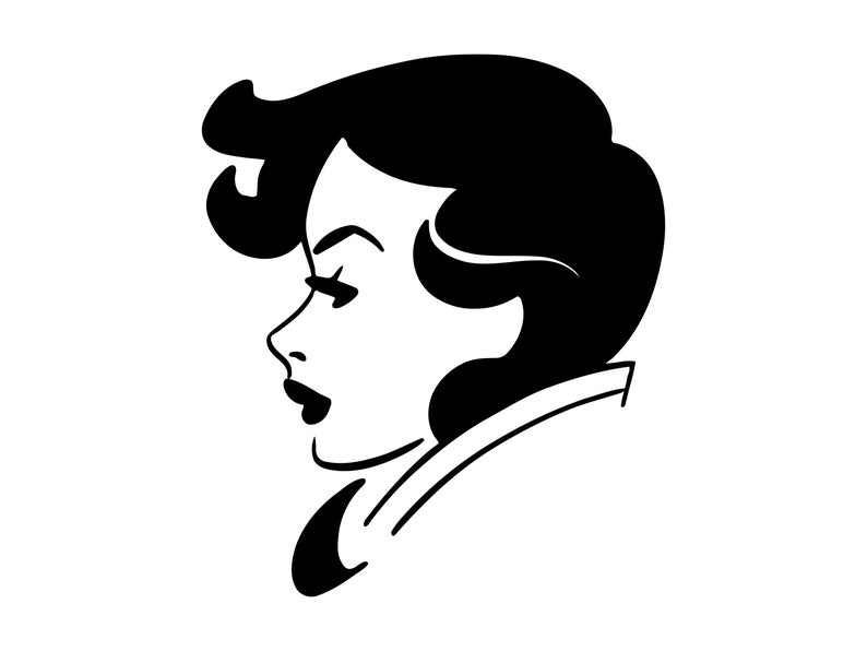 Download Art Collectibles Clip Art Woman Svg Cut File Lady Vector Image Girl Svg Retro Cutting File Profile Clipart Scrapbooking Clip Art Svg Dxf Png