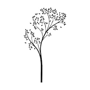 Falling Leaves Tree SVG: Silhouette Vector Cut File (Digital Download)
