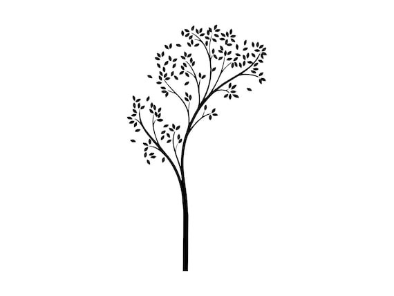 Baum Svg Fallenblatter Svg Baum Silhouette Vektor Png Dxf Svg Etsy