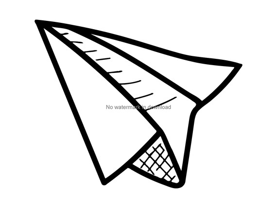 Download Paper Airplane Svg Plane Clipart Paper Plane Clip Art Etsy