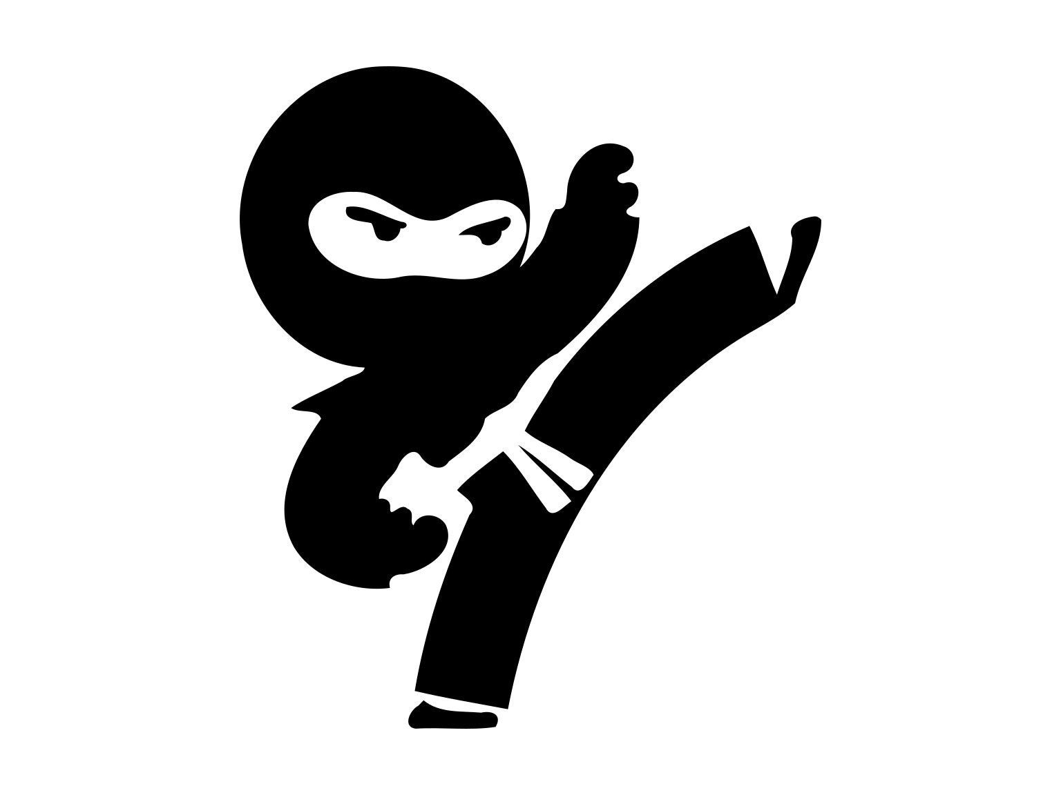 Ninja boy Svg 2 Ninja Svg Boys Room Silhouette Cartoon ...