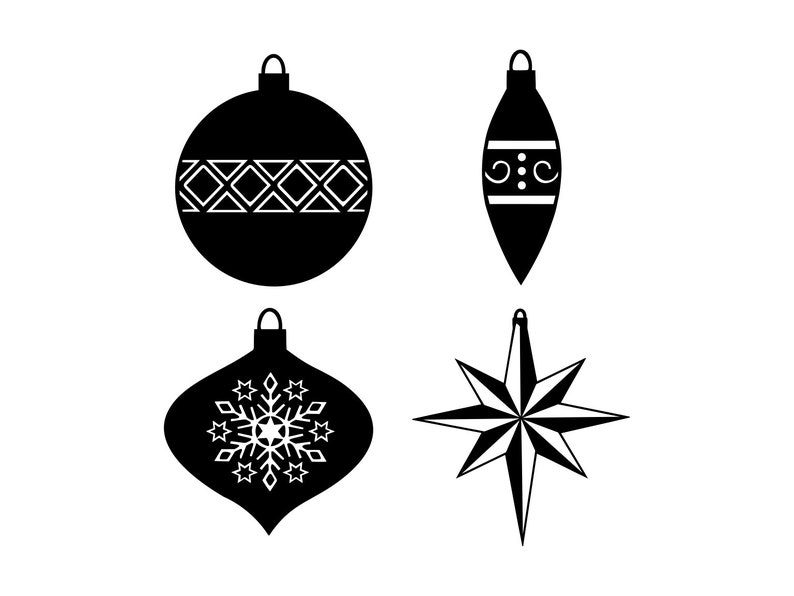 Ornaments Svg Tree ornaments Svg Christmas ornaments Clipart Tree ornaments Cut File Holiday ornaments Svg Dxf christmas decor Clip Art