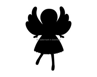 Angel Files For Cutting, Angel Svg Cut Files, Angel Svg Files, Angel Dxf Clipart, Angel Vinyl Cut File, Angel Engrave Svg