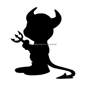 Mały Diabeł Wektor, Mały Diabeł Svg Plik, Mały Diabeł Svg Png Dxf, Mały Diabeł Cięcie Plik, Diabeł Pdf Plik Clipart, Diabeł Eps