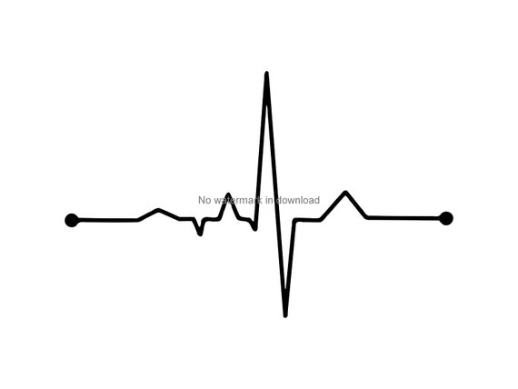 Download Heart Rate Clip Art Svg Heartbeat Cutting File Heart Beat Etsy
