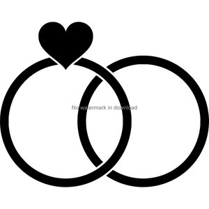 Heart Ring SVG Cut File: T-Shirt Design (Digital Download)