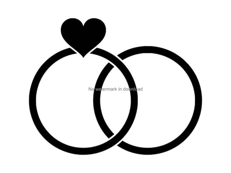 Heart Ring Svg Cut File Heart Ring Download Heart Ring Etsy