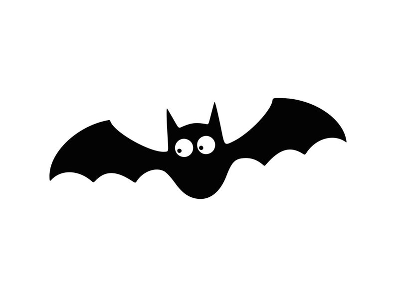 Download Bat Svg Halloween Bat Svg Spooky Silhouette Cutting File | Etsy