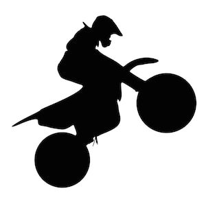 Dirt Bike SVG: Motorcycle Silhouette Cut File (Digital Download)