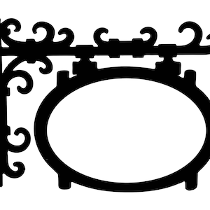 Sign svg Frame svg Advertising svg Blanko Svg Vinyl Template Statement svg Deko svg Clipart Clip art Cut file Scroll Svg Diy Sticker svg